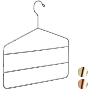 Relaxdays Set Of 2 Multi Clothes Hangers Trouser Skirt Holder Compact Pants Hanger Silver Relaxdays Set Of 2 Multi Clothes Hangers Trouser Skirt Holder Compact Pants Hanger Silver