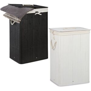 Relaxdays Laundry Hamper Clothes Bin Foldable Storage Moisture-Resistant Removable Bag Relaxdays Laundry Hamper Clothes Bin Foldable Storage Moisture-Resistant Removable Bag