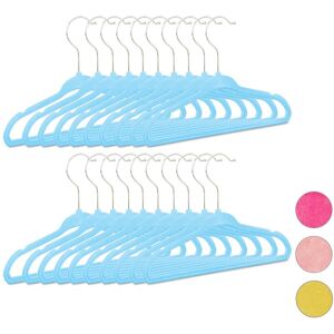 Relaxdays Kids' Coat Hangers Slim Design Lightweight Kids' Velvet Hangers Stackable Relaxdays Kids' Coat Hangers Slim Design Lightweight Kids' Velvet Hangers Stackable