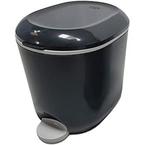 addis Addis Premium Deluxe Bathroom Office Pedal Bin With Inner 3.5 Litre Charcoal Gr addis Addis Premium Deluxe Bathroom Office Pedal Bin With Inner 3.5 Litre Charcoal Gr