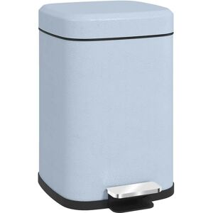 Homcom 12l Kitchen Pedal Bin, Metal Rubbish Bin With Soft-Close Lid Light Blue Homcom 12l Kitchen Pedal Bin, Metal Rubbish Bin With Soft-Close Lid Light Blue