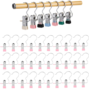 Does Not Apply 30pcs Stainless Steel Clothes Hanger Hooks Space-Saving Clothespin Hat Pants Sto Does Not Apply 30pcs Stainless Steel Clothes Hanger Hooks Space-Saving Clothespin Hat Pants Sto