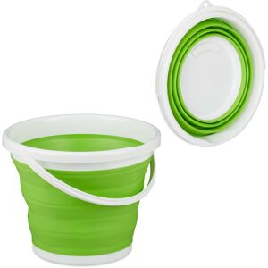 Relaxdays Collapsible Bucket Folding Pail Portable Bin Lightweight Dishwashing Bowl Relaxdays Collapsible Bucket Folding Pail Portable Bin Lightweight Dishwashing Bowl