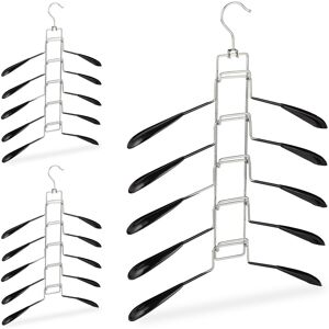 Relaxdays Multi Coat Hanger Non-Slip Clothes Hangers Lightweight Multi Tier Hanger Relaxdays Multi Coat Hanger Non-Slip Clothes Hangers Lightweight Multi Tier Hanger