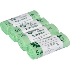 all-Green All-Green 6 Litre Biobag Compostable Kitchen Caddy Bin Liners, 200 Bags all-Green All-Green 6 Litre Biobag Compostable Kitchen Caddy Bin Liners, 200 Bags
