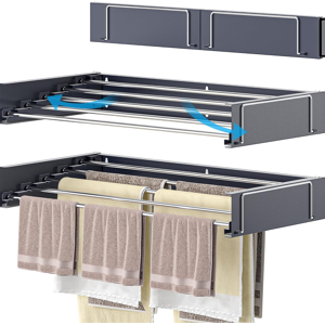 Does Not Apply Wall Mounted Drying Rack - Retractable, Space Saving, Durable Clothes Dryer - 30 Does Not Apply Wall Mounted Drying Rack - Retractable, Space Saving, Durable Clothes Dryer - 30