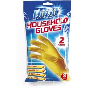 151 Pack Of 24 Pairs Of Duzzit Household Small Yellow Gloves 151 Pack Of 24 Pairs Of Duzzit Household Small Yellow Gloves