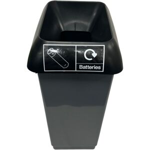 Chabrias Ltd Plastic 50 Litre Recycling Black Batteries Bin, Waste Bin, Recycling Bin Chabrias Ltd Plastic 50 Litre Recycling Black Batteries Bin, Waste Bin, Recycling Bin