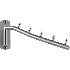 Jqk Folding Clothes Hanger Rack, Stainless Steel Swing Arm Hook Holder, Clothin Jqk Folding Clothes Hanger Rack, Stainless Steel Swing Arm Hook Holder, Clothin