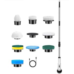 9 Replaceable Brush Heads Electric Scrubber Cordless Cleaning Brush With4140 9 Replaceable Brush Heads Electric Scrubber Cordless Cleaning Brush With4140