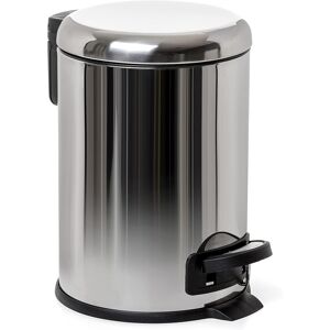 Tatay Bathroom Trash Bin With Stainless Steel Pedal, 3l Capacity, Remvable Inner Tatay Bathroom Trash Bin With Stainless Steel Pedal, 3l Capacity, Remvable Inner