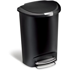 Simplehuman Cw1355 50l Semi Round Kitchen Pedal Bin With Lid Lock Silent Soft Close Lid Simplehuman Cw1355 50l Semi Round Kitchen Pedal Bin With Lid Lock Silent Soft Close Lid