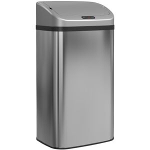 Homcom 48l Sensor Bin Stainless Steel Kitchen Bin With Automatic Close Silver-Tone Homcom 48l Sensor Bin Stainless Steel Kitchen Bin With Automatic Close Silver-Tone