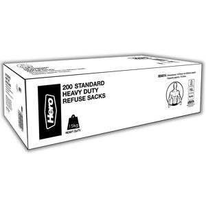 200 X Hero 70l Heavy Duty Bin Bags Refuse Sacks Strong Rubbish Recycled Black 200 X Hero 70l Heavy Duty Bin Bags Refuse Sacks Strong Rubbish Recycled Black