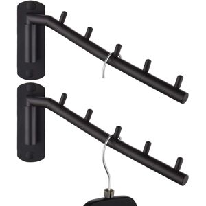 Jqk Folding Clothes Hanger Rack, Stainless Steel Swing Arm Hook Holder, Clothin Jqk Folding Clothes Hanger Rack, Stainless Steel Swing Arm Hook Holder, Clothin