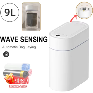 Does Not Apply 9l Sensor Trash Can With Lid Trash Bin Two-Way Narrow Slit Toilet Garbage Bin Ki Does Not Apply 9l Sensor Trash Can With Lid Trash Bin Two-Way Narrow Slit Toilet Garbage Bin Ki