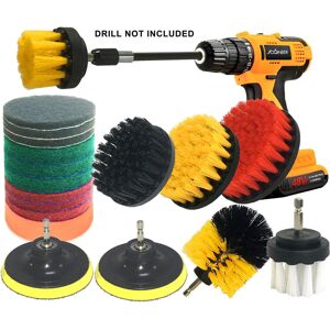 20pcs Drill Brush Set,Scrub Pads & Sponge, Power Scrubber Brush With Extend Long 20pcs Drill Brush Set,Scrub Pads & Sponge, Power Scrubber Brush With Extend Long