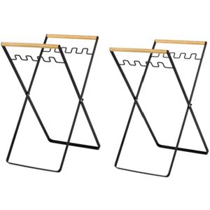 Sodial 2x(Trash Bag Holder With Wood Handle Portable Kitchen Garbage Sorting Rack9129 Sodial 2x(Trash Bag Holder With Wood Handle Portable Kitchen Garbage Sorting Rack9129