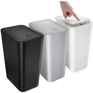 Sodial 2x(3pcs Small Bathroom Trash Can With Lid - 2.6 Gallon Slim Garbage Bin For6140 Sodial 2x(3pcs Small Bathroom Trash Can With Lid - 2.6 Gallon Slim Garbage Bin For6140