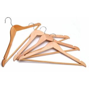 Care+ 40 X Wooden Coat Hangers Suit Garments Clothes Wood Hanger Trouser Bar Set Care+ 40 X Wooden Coat Hangers Suit Garments Clothes Wood Hanger Trouser Bar Set
