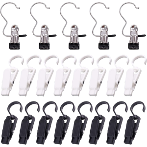 Does Not Apply 25pcs Laundry Hook With Clips Kit, Stainless Steel Hanging Hooks Clips Hanger Cl Does Not Apply 25pcs Laundry Hook With Clips Kit, Stainless Steel Hanging Hooks Clips Hanger Cl