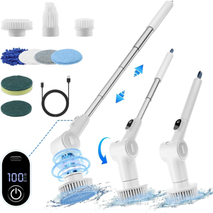 Does Not Apply Electric Cleaning Brush, Cordless Power Scrubber With 9 Brush Heads, 2-Speed, Ad Does Not Apply Electric Cleaning Brush, Cordless Power Scrubber With 9 Brush Heads, 2-Speed, Ad