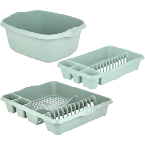Does Not Apply ( Set Of 3 ) 39cm Silver Sage Rectangular High Grade Plastic Washing Up Bowl Wit Does Not Apply ( Set Of 3 ) 39cm Silver Sage Rectangular High Grade Plastic Washing Up Bowl Wit
