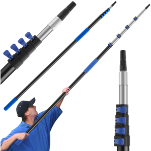 Kartols 6-24ft Multi-Purpose Telescopic Pole For Window Cleaning Gutter Cleaning Duster Kartols 6-24ft Multi-Purpose Telescopic Pole For Window Cleaning Gutter Cleaning Duster