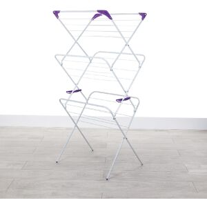 Minky Essentials 3 Tier Foldable 20 Line Auto Lock Clothes Airer Dryer Minky Essentials 3 Tier Foldable 20 Line Auto Lock Clothes Airer Dryer