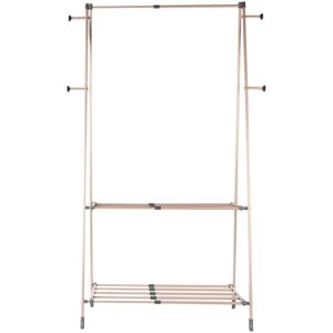 Beldray Clothes Rail Laundry Airer Foldable Easy Storage Garment Rack Rose Gold Beldray Clothes Rail Laundry Airer Foldable Easy Storage Garment Rack Rose Gold