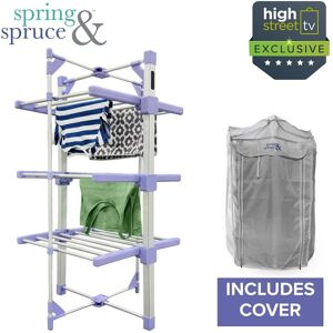 Spring & Spruce Speedi Dry - Compact 3-Tier Heated Airer With Bonus Insulated Cover Spring & Spruce Speedi Dry - Compact 3-Tier Heated Airer With Bonus Insulated Cover