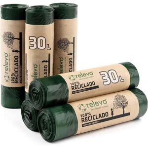 Exclusivas Nimbus Sl Relevo 100% Recycled Bin Liners, Heavy Duty 30l, 120 Bin Bags Exclusivas Nimbus Sl Relevo 100% Recycled Bin Liners, Heavy Duty 30l, 120 Bin Bags