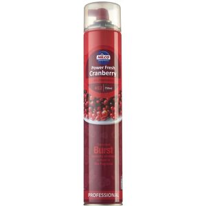 Nilco Power Fresh Cranberry Aerosol Air Freshener - 750ml X 6 Nilco Power Fresh Cranberry Aerosol Air Freshener - 750ml X 6