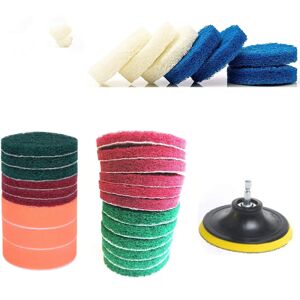29 Pieces Drill Brush Attachments Set,Scrub Pads & Sponge-Power Scrub Pad Cleani 29 Pieces Drill Brush Attachments Set,Scrub Pads & Sponge-Power Scrub Pad Cleani