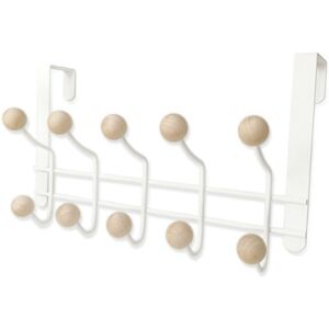 Sodial 3x(5 Hooks Over Door Hanger With Wooden Balls, Multi Functional Modern For5116 Sodial 3x(5 Hooks Over Door Hanger With Wooden Balls, Multi Functional Modern For5116