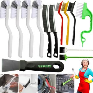 13pcs Small Cleaning Brush Set, Hard Bristle Crevice Cleaning Brush, Long Handle 13pcs Small Cleaning Brush Set, Hard Bristle Crevice Cleaning Brush, Long Handle