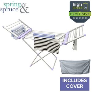 Spring & Spruce Speedi Dry Winged Heated Airer With Bonus Insulating Cover Spring & Spruce Speedi Dry Winged Heated Airer With Bonus Insulating Cover