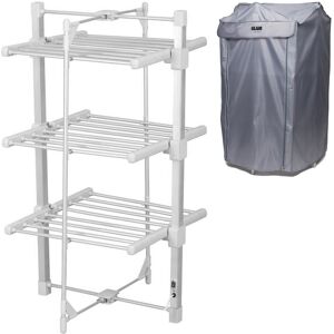 Glamhaus Electric Heated Clothes Airer Dryer Indoor Foldable Horse Rack 3 Tier Glamhaus Electric Heated Clothes Airer Dryer Indoor Foldable Horse Rack 3 Tier