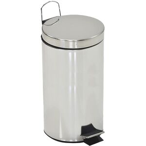 Stg Trading Small 30l Stainless Slim Steel Slip Resistant Pedal Bin With Inner Bin & Handle Stg Trading Small 30l Stainless Slim Steel Slip Resistant Pedal Bin With Inner Bin & Handle