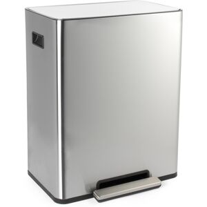 Salter Dual 60l Pedal Bin – Stainless Steel, 2x 30l Inner Buckets, Locking Lid Salter Dual 60l Pedal Bin – Stainless Steel, 2x 30l Inner Buckets, Locking Lid