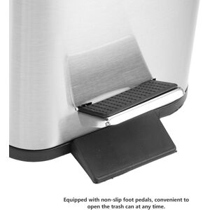 ㄧ5l Stainless Steel Sanding Dustbin Step Pedal Trash Can Rubbish Garbage Bin For ㄧ5l Stainless Steel Sanding Dustbin Step Pedal Trash Can Rubbish Garbage Bin For