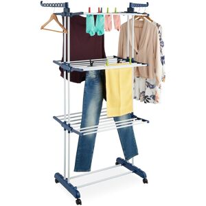 Relaxdays Airer Clothes Drying Rack 4-Tier Foldable Hanger Garment Laundry Indoor Outdoor Relaxdays Airer Clothes Drying Rack 4-Tier Foldable Hanger Garment Laundry Indoor Outdoor