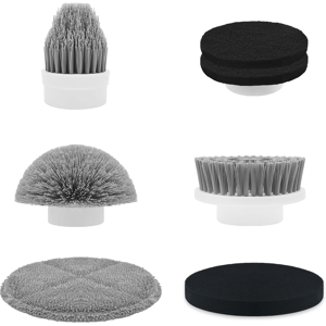 Does Not Apply 7 Replacement Brush Heads For Electric Spin Scrubber Grey,for House Cleaning Flo Does Not Apply 7 Replacement Brush Heads For Electric Spin Scrubber Grey,for House Cleaning Flo