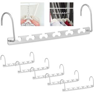 Relaxdays 12 X Space Saver Hanger Metal, Multiple Hanger Clothes Hanger Silver Relaxdays 12 X Space Saver Hanger Metal, Multiple Hanger Clothes Hanger Silver