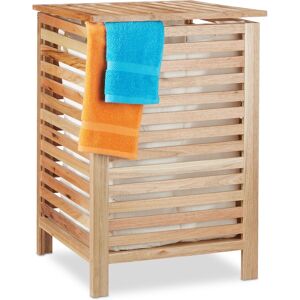 Relaxdays Washing Basket With Lid Wooden Laundry Hamper Storage Bin For Clothes 52 L Relaxdays Washing Basket With Lid Wooden Laundry Hamper Storage Bin For Clothes 52 L