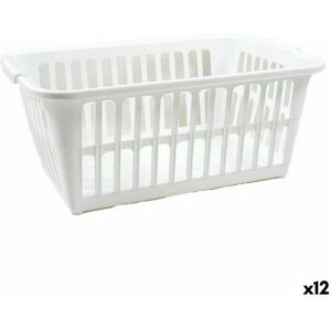 Tontarelli Classic Laundry Basket - 35L White Tontarelli Classic Laundry Basket - 35L White