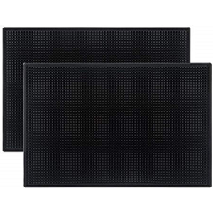 Does Not Apply 2 Pack Rubber Bar Mat 18\" X 12\" - 46 X 30.5cm Black Bar Service Mat, Bar Spill M Does Not Apply 2 Pack Rubber Bar Mat 18\" X 12\" - 46 X 30.5cm Black Bar Service Mat, Bar Spill M