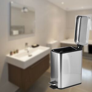 5l Stainless Steel Grinding Dustbin Box Step Pedal Trash Can Waste Garbage Bin 5l Stainless Steel Grinding Dustbin Box Step Pedal Trash Can Waste Garbage Bin