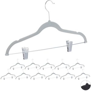 Relaxdays Velvet Coat Hangers Lightweight Space-Saving Velvet Clothes Hangers 360° Hooks Relaxdays Velvet Coat Hangers Lightweight Space-Saving Velvet Clothes Hangers 360° Hooks