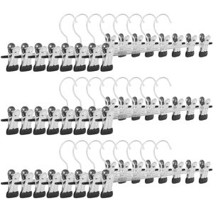 Sodial 24 Pcs Skirt Hangers With Clips, Pants Hanger Metal Hangers Space9992 Sodial 24 Pcs Skirt Hangers With Clips, Pants Hanger Metal Hangers Space9992